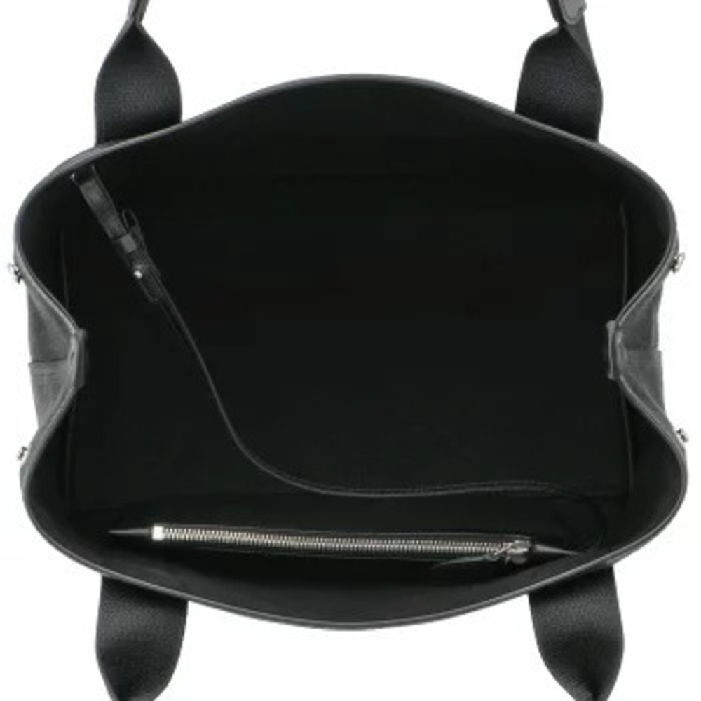 Balenciaga Tote Bag Navy Blue Cabas Canvas Black - Picture 6 of 8